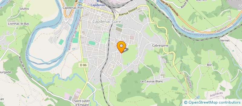 localisation de l'entreprise CAP GREEN à CAPDENAC-GARE