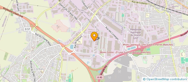 localisation de l'entreprise CAP GROUP à CORBAS