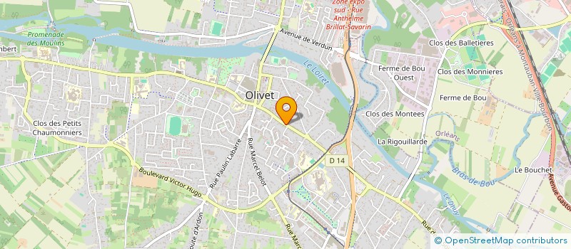 localisation de l'entreprise CAP HABITAT à OLIVET