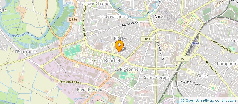 localisation de l'entreprise CAP'HABITAT JEUNES à NIORT
