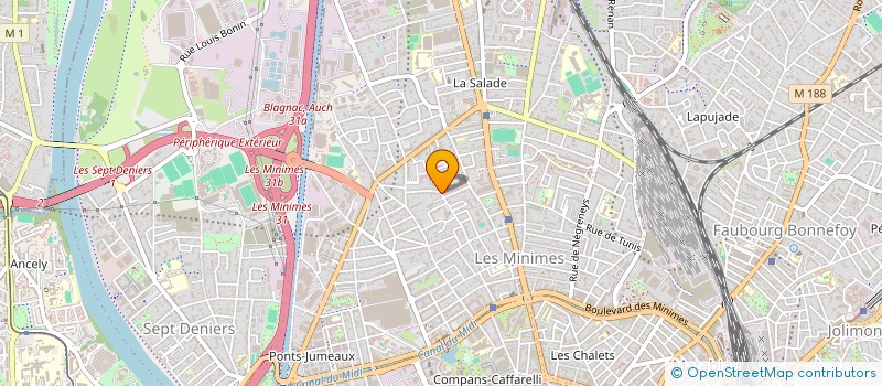 localisation de l'entreprise CAP HANDI SUD CONSEIL AUTONOMIE PRESTA..  TOULOUSE