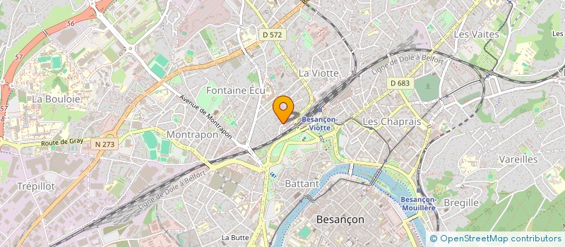 localisation de l'entreprise CAP HOME à BESANCON