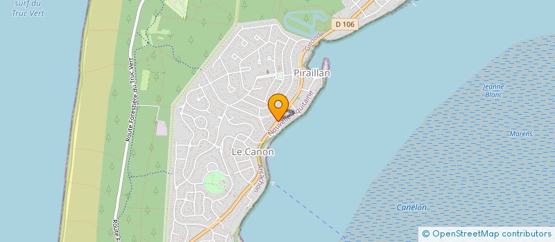 localisation de l'entreprise CAP'HOME à LEGE-CAP-FERRET