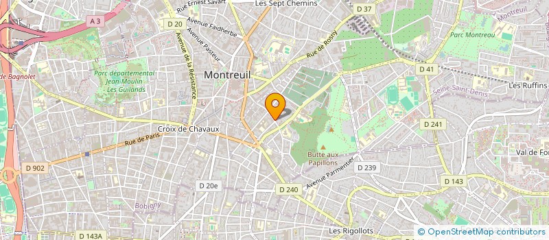 localisation de l'entreprise CAP HORN SANTE à MONTREUIL