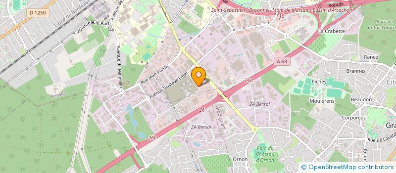 localisation de l'entreprise CAP HOTEL BETA  PESSAC