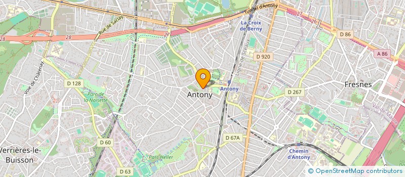 localisation de l'entreprise CAP IMMO à ANTONY