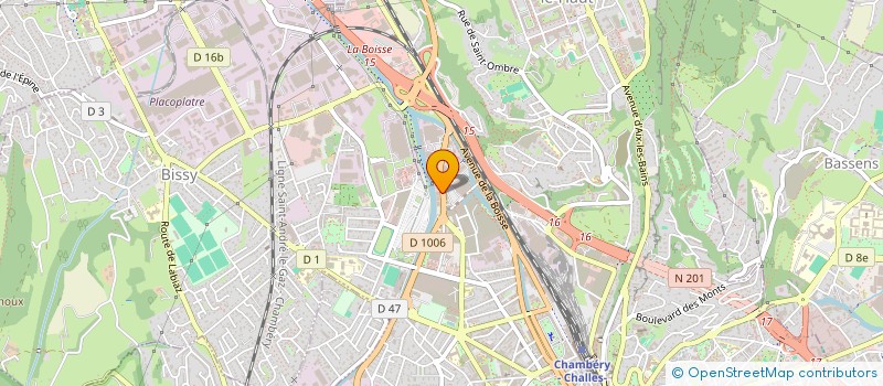 localisation de l'entreprise CAP'IMMO à CHAMBERY