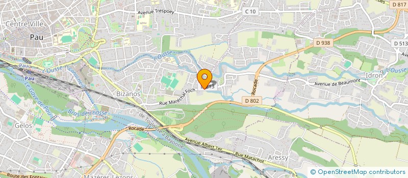 localisation de l'entreprise CAP IMMO à BIZANOS