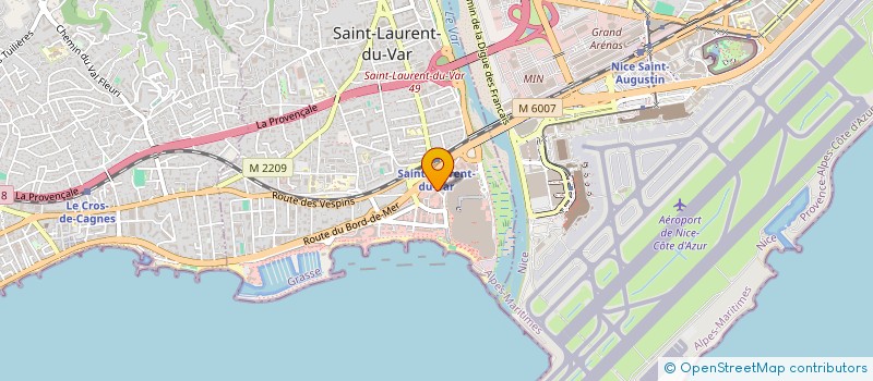 localisation de l'entreprise CAP IMMO à SAINT-LAURENT-DU-VAR