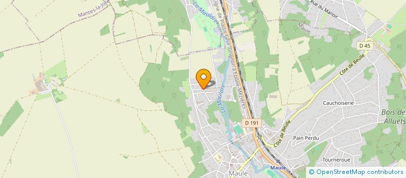 localisation de l'entreprise CAP IMMO  MAULE