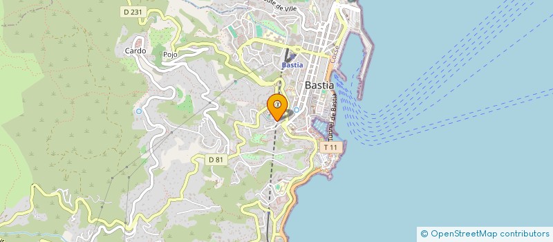 localisation de l'entreprise CAP IMMO DU CENTRE à BASTIA