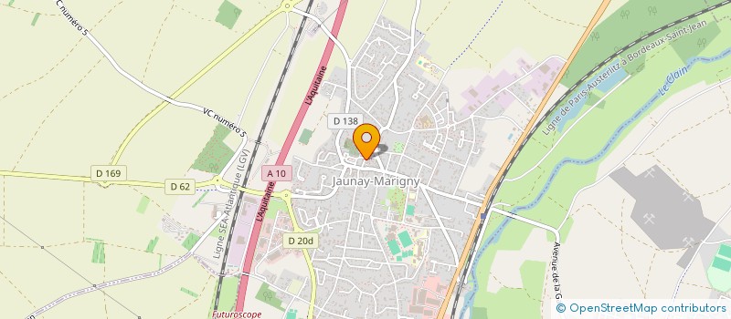 localisation de l'entreprise CAP IMMOBILIER à JAUNAY-MARIGNY