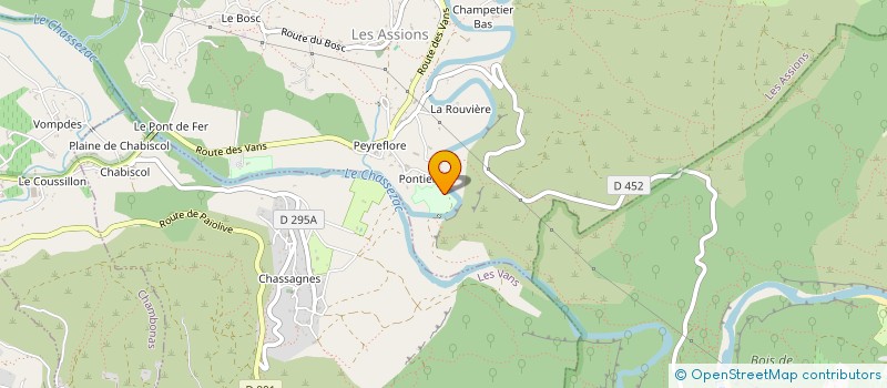 localisation de l'entreprise CAP IMMOBILIER  LES ASSIONS