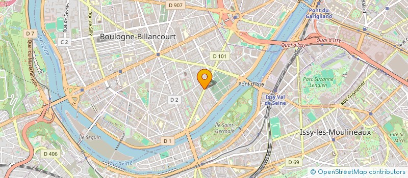 localisation de l'entreprise CAP IMMOBILIER à BOULOGNE-BILLANCOURT