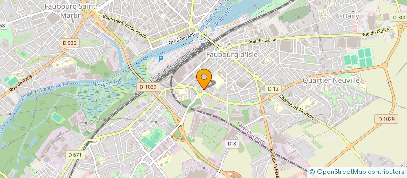 localisation de l'entreprise CAP IMMOBILIER à SAINT-QUENTIN