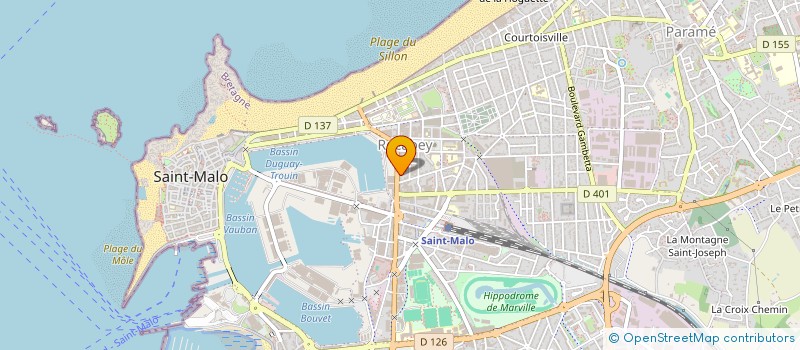 localisation de l'entreprise CAP INFORMATIQUE à SAINT-MALO