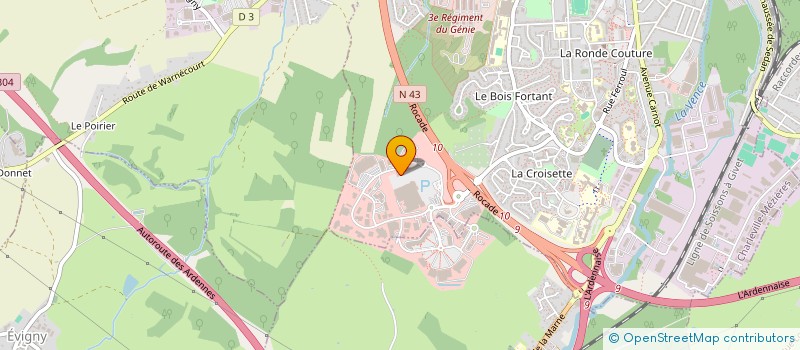 localisation de l'entreprise CAP'INNOV à CHARLEVILLE-MEZIERES