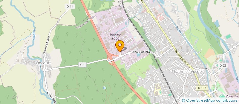 localisation de l'entreprise CAP INOVA 2017  THAON-LES-VOSGES