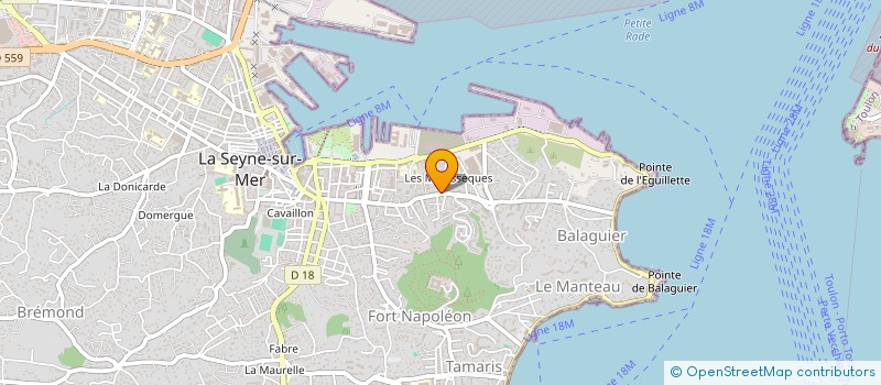 localisation de l'entreprise CAP'INOX  LA SEYNE-SUR-MER