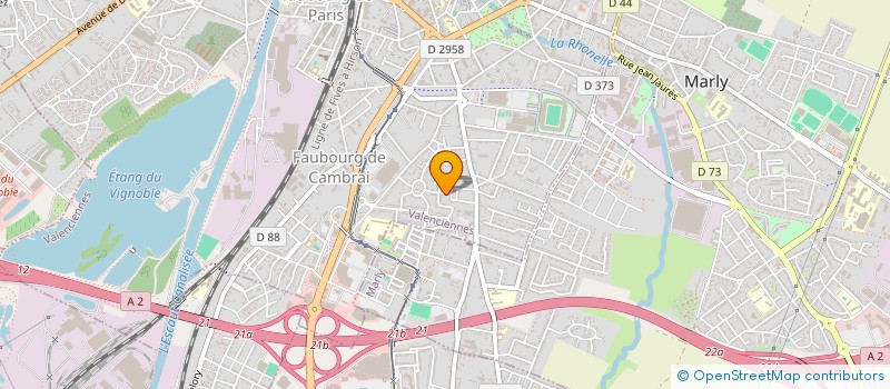 localisation de l'entreprise CAP INSERTION  VALENCIENNES