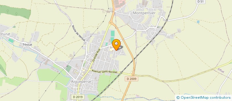 localisation de l'entreprise CAP INSTALL à AIGUEPERSE