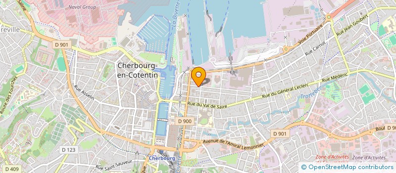 localisation de l'entreprise CAP INTER à CHERBOURG-EN-COTENTIN