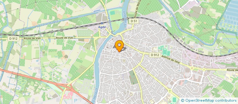 localisation de l'entreprise CAP INTERIM à AGDE