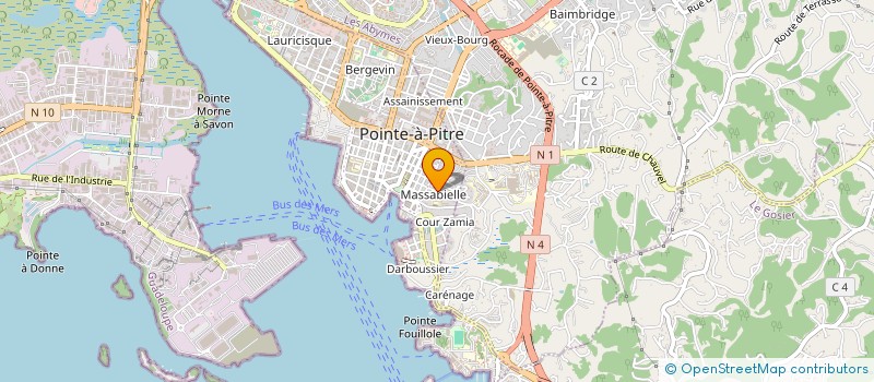 localisation de l'entreprise CAP INVEST 1 à POINTE-A-PITRE