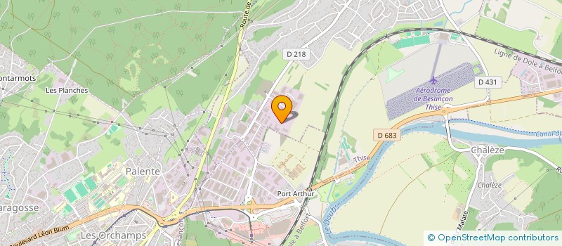 localisation de l'entreprise CAP INVEST 25  THISE