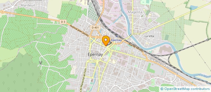 localisation de l'entreprise CAP INVEST  EPERNAY