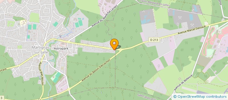 localisation de l'entreprise CAP INVEST  MARTIGNAS-SUR-JALLE