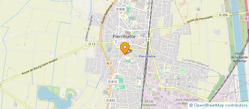 localisation de l'entreprise CAP-INVEST  PIERRELATTE