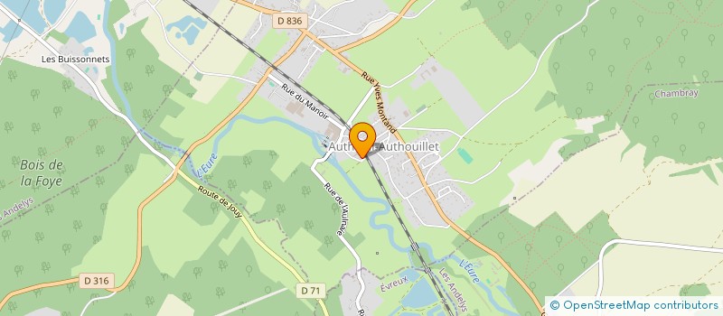 localisation de l'entreprise CAP INVEST  AUTHEUIL-AUTHOUILLET