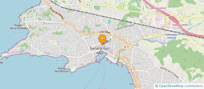 localisation de l'entreprise CAP INVESTISSEMENTS à SANARY-SUR-MER