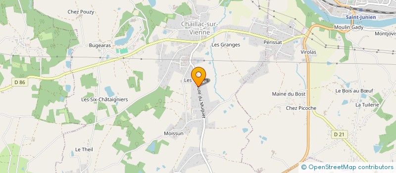 localisation de l'entreprise CAP-J  SAINT-BRICE-SUR-VIENNE