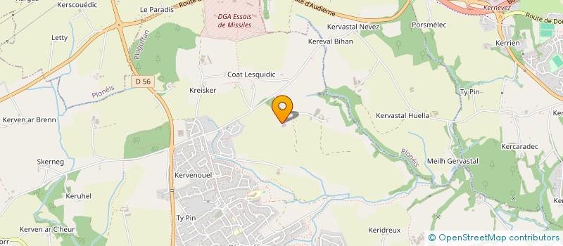 localisation de l'entreprise CAP J21  PLUGUFFAN