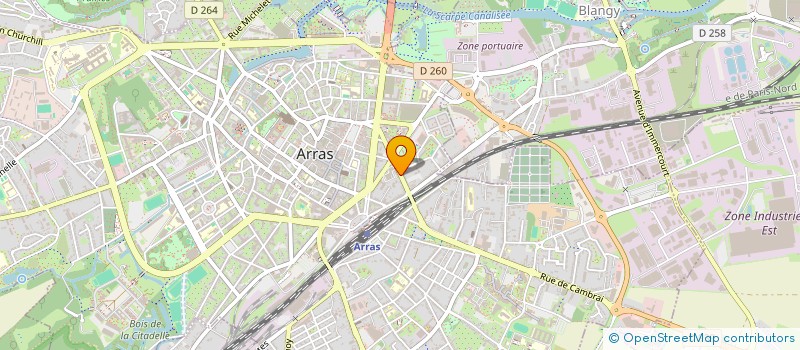 localisation de l'entreprise CAP JACK à ARRAS