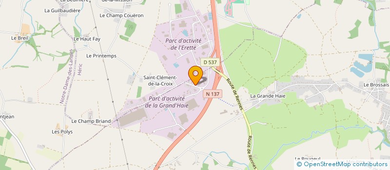 localisation de l'entreprise CAP JARDIN à GRANDCHAMP-DES-FONTAINES
