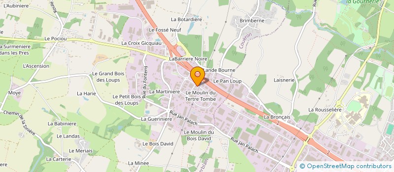 localisation de l'entreprise CAP JERVIS à COUERON