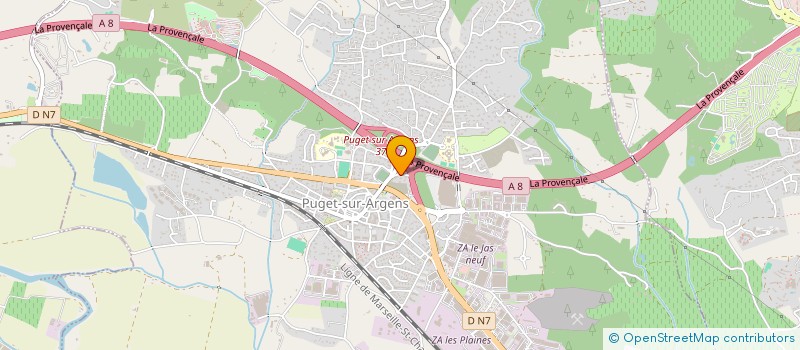 localisation de l'entreprise CAP KAYA à PUGET-SUR-ARGENS