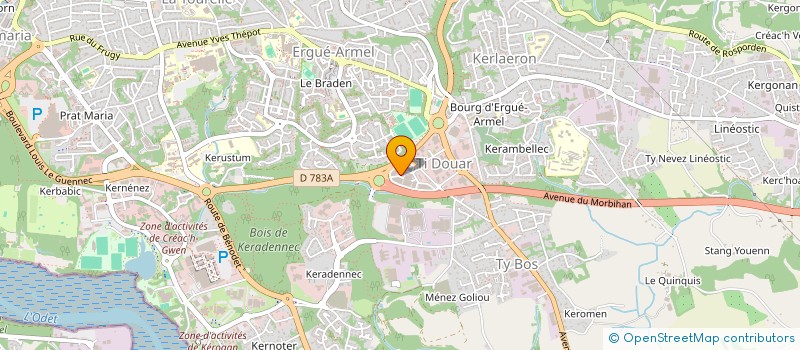 localisation de l'entreprise CAP KEMPER à QUIMPER
