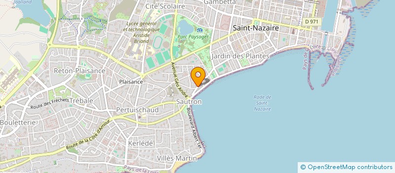 localisation de l'entreprise CAP KER JF.  SAINT-NAZAIRE