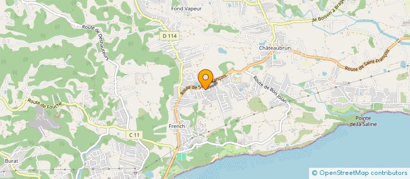 localisation de l'entreprise CAP' KINESIO  SAINTE-ANNE