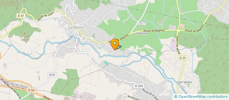 localisation de l'entreprise CAP LA MOTTE -ASSOCIATION DES COMMERCANTS, ARTISANS ET PROFESSIONS LIBERALES DE LA MOTTE  LA MOTTE