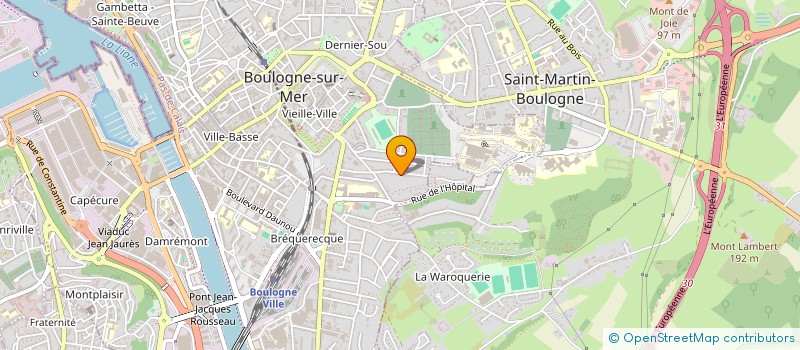 localisation de l'entreprise CAP LACROIX  BOULOGNE-SUR-MER