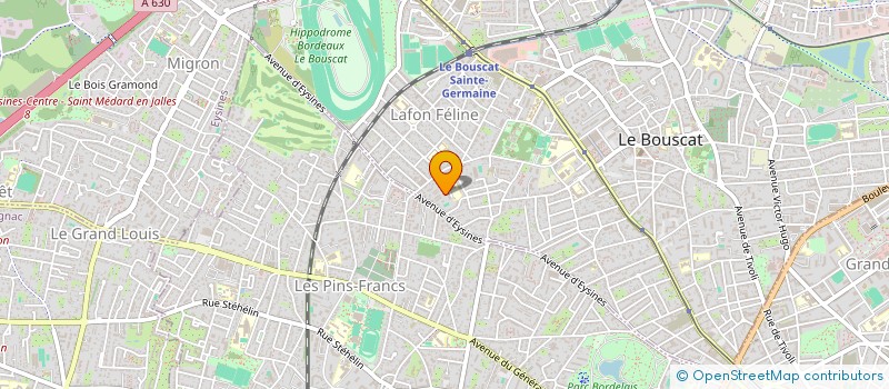 localisation de l'entreprise CAP LAMAMA  LE BOUSCAT