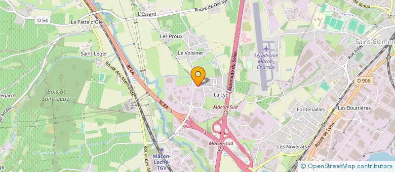 localisation de l'entreprise CAP LANGAGE FORMATION  CHARNAY-LES-MACON