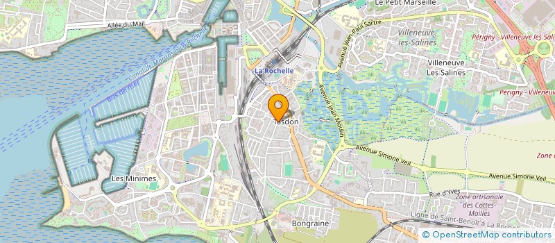 localisation de l'entreprise CAP LARGE EVOLUTION  LA ROCHELLE