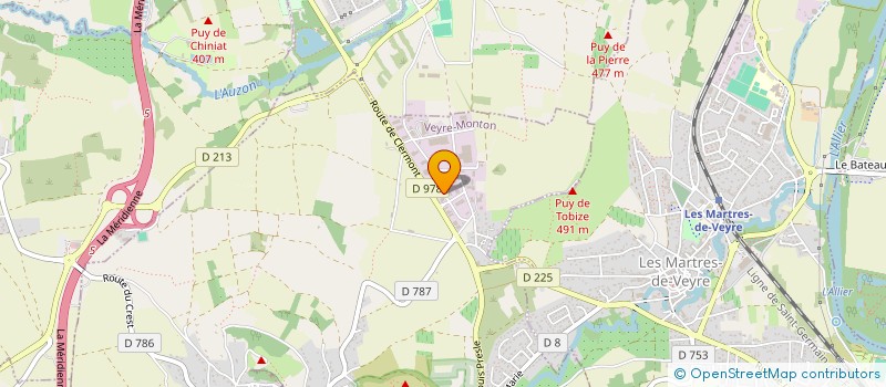 localisation de l'entreprise CAP LAURENT  VEYRE-MONTON