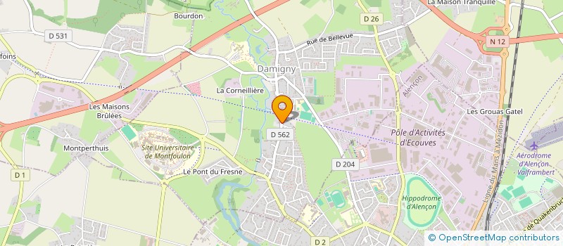 localisation de l'entreprise CAP LD LOVE à DAMIGNY